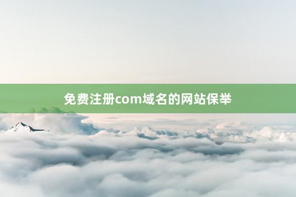 免费注册com域名的网站保举